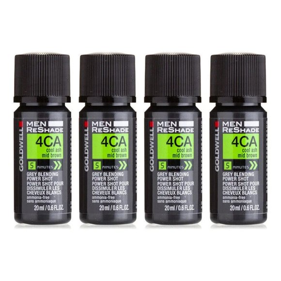 Goldwell for Men ReShade Grey Blending Power Shot 4CA Cool Ash Mid Brown 4x.6 oz - Picture 1 of 1